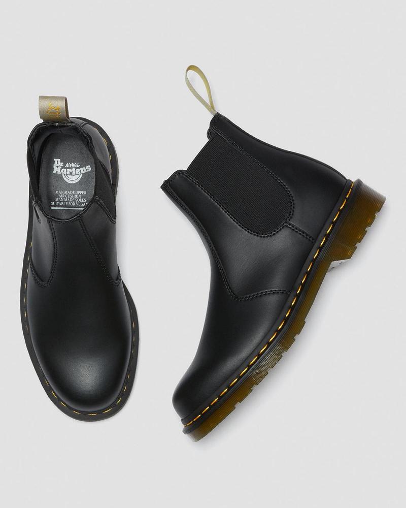 Botines Chelsea Dr Martens Vegan 2976 Felix Hombre Negros | MX 30OKI